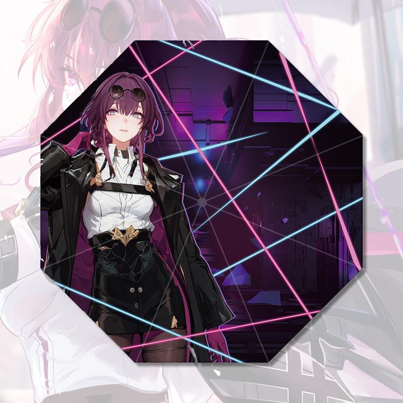 Creative Anime Umbrella With Polyester Fiber Fabric And Black Glue Coating For Adults Yinyue Jun Bronya Fuxuan Jingliu