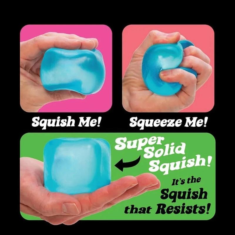 5cm Fun Cube Sensory Squeeze Toy Ultra-Durable Stress-Relief Anxiety-Relief Slow Rebound Sensory Tool Cube Ice Toy