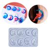 Unique Earring Resin Molds Jewelry Casting Mold Stars Heart Moon Silicone Pendant Mould DIY Craft Keychain Jewelry Charm