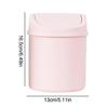 Mini Trash Can Creative Mini Garbage Cans with Lid Tiny Waste Bin Wastebasket for Desktop Small Paper Basket for Car Interior