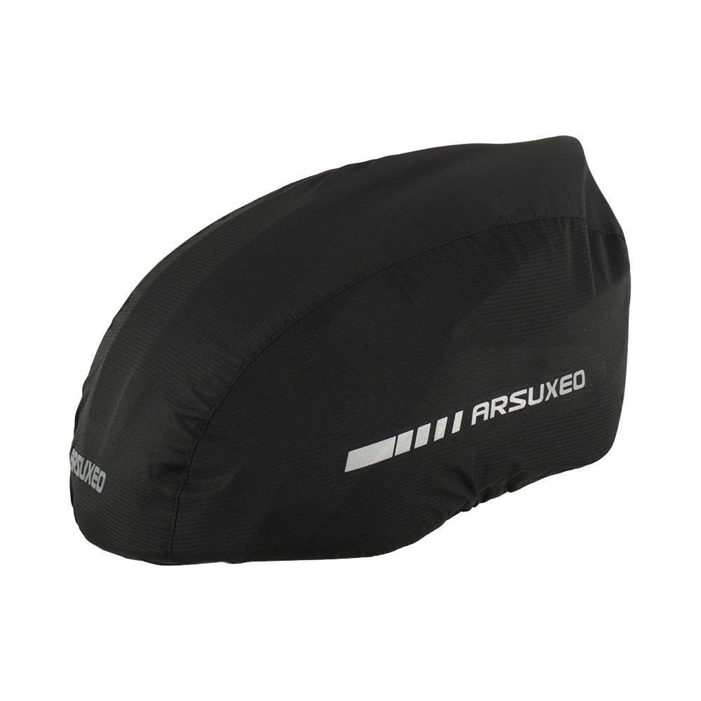 FLEXEO Copertura Antipioggia Per Casco Bici – Universale, Impermeabile, Antivento Con Riflettori – Leggera E Compatta