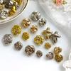 Vintage Metal Buttons For Clothing Designers Diy Crafts Supplies Jacket Embellishment Garments Glitter Sewing Accessories 10pcs