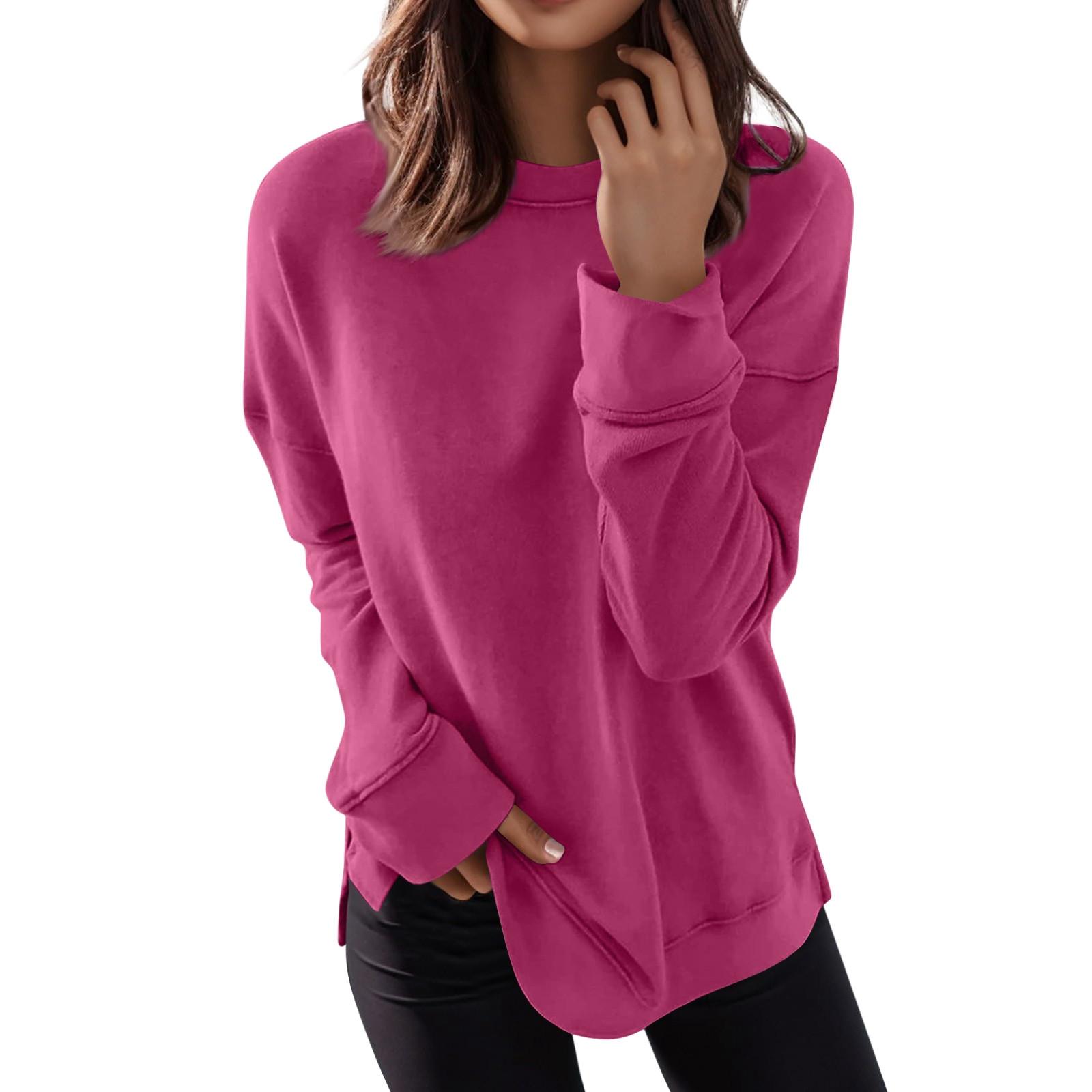 

Women s Casual Sweatshirt Loose Soft Long Sleeve Pullover Tops Pullover Ladies Tops XXXL