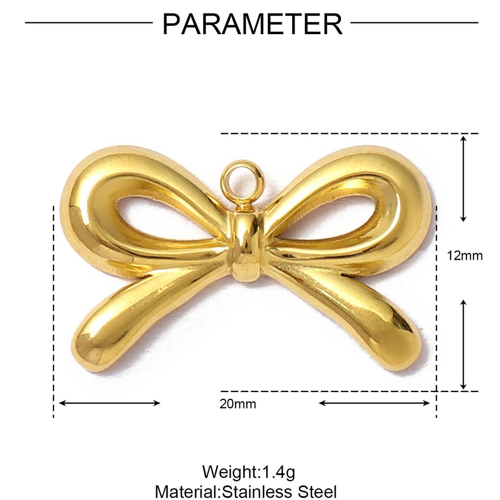 5pcs/Lot Cute Love Heart Stainless Steel DIY Earrings Charms Bow Knot Star Moon Necklace Pendants Women's Eye Cross Jewelry
