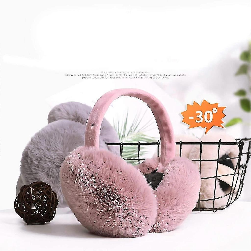 Winter Ear Muffs Faux Fur Warm Earmuffs Cute Foldable Outdoor Ear Warm