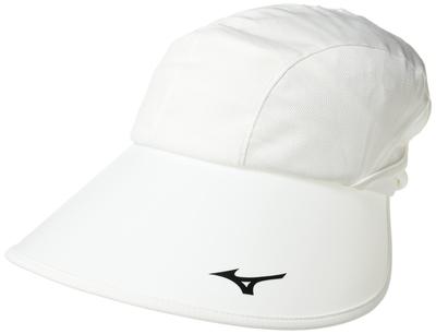 UV Visor with UV Protection and Deodorizing One Size Fits All Women's 2-Way (Brim) Tape, E2MWA223, White,