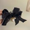 Elegant Big Bow Hairpin for Women Ribbon Hair Clip Bowknot Barrettes Mesh Head Top Clip Korean Retro Girl Hair Accessories