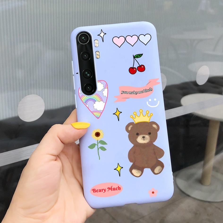 For Xiaomi Mi Note 10 Lite Case 6.47" Fashion Cute Girls Painted Soft TPU Cover For Xiaomi Note 10 Lite MiNote10 Lite Phone Case