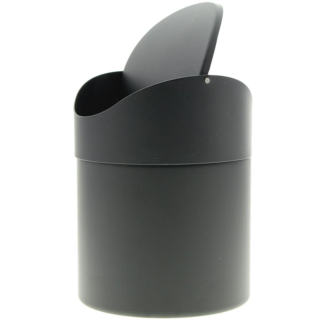 Bathroom Basket Mini Garbage Bin Black Table Restaurant Garbage Bin
