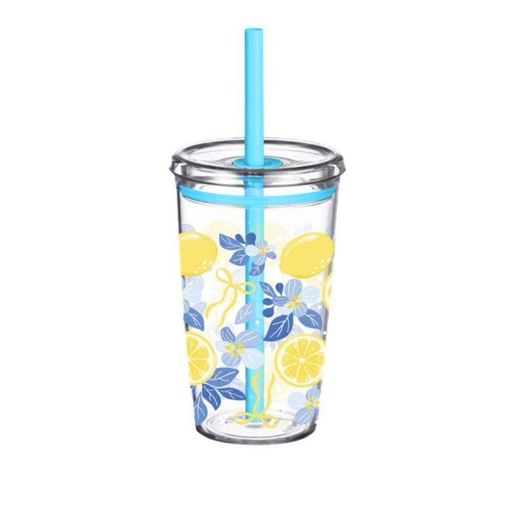 Transparenter Hochwertiger Kaffeetasse Wiederverwendbare Trinktasse Trinkgeschirr Milchtee Strohhalmbecher Zuhause
