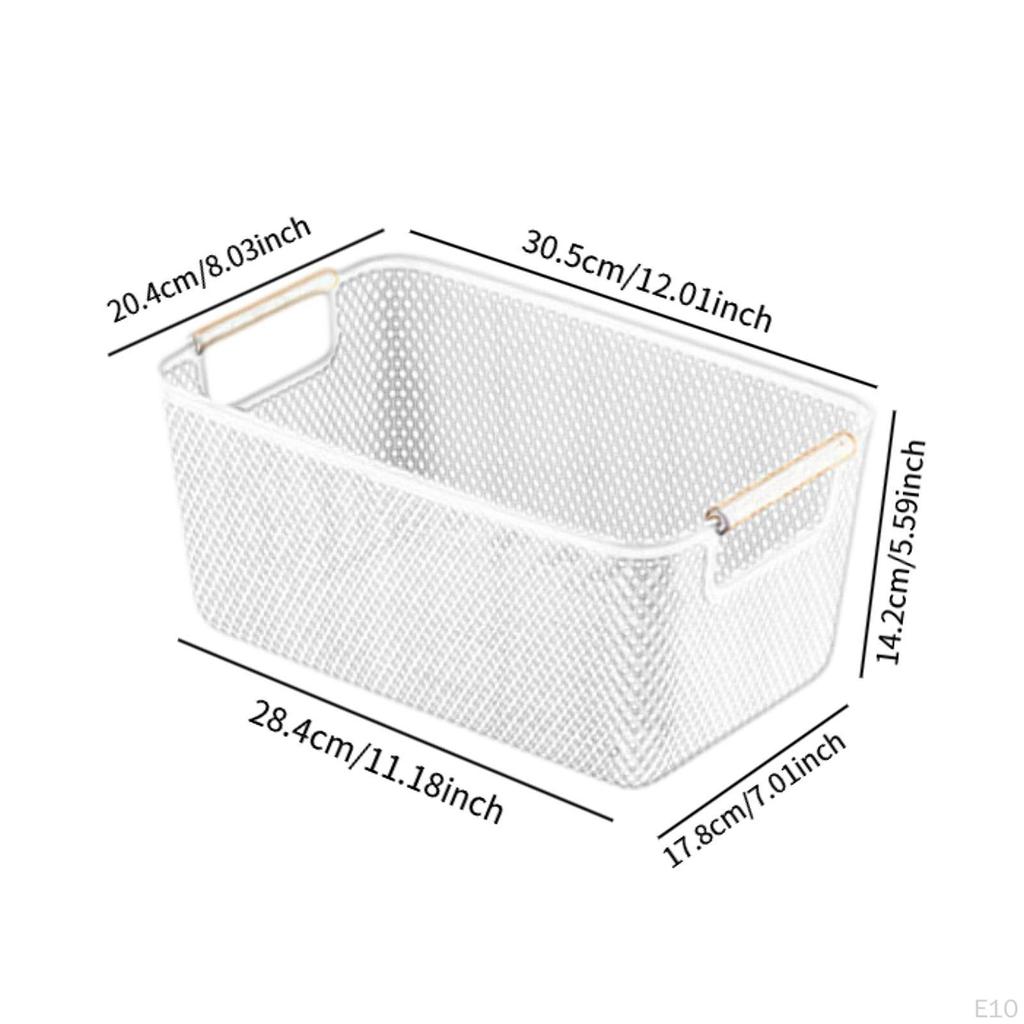 Hollow Storage Basket Sundries Multiuse Decoration Desktop Organizer Bin for Bathroom