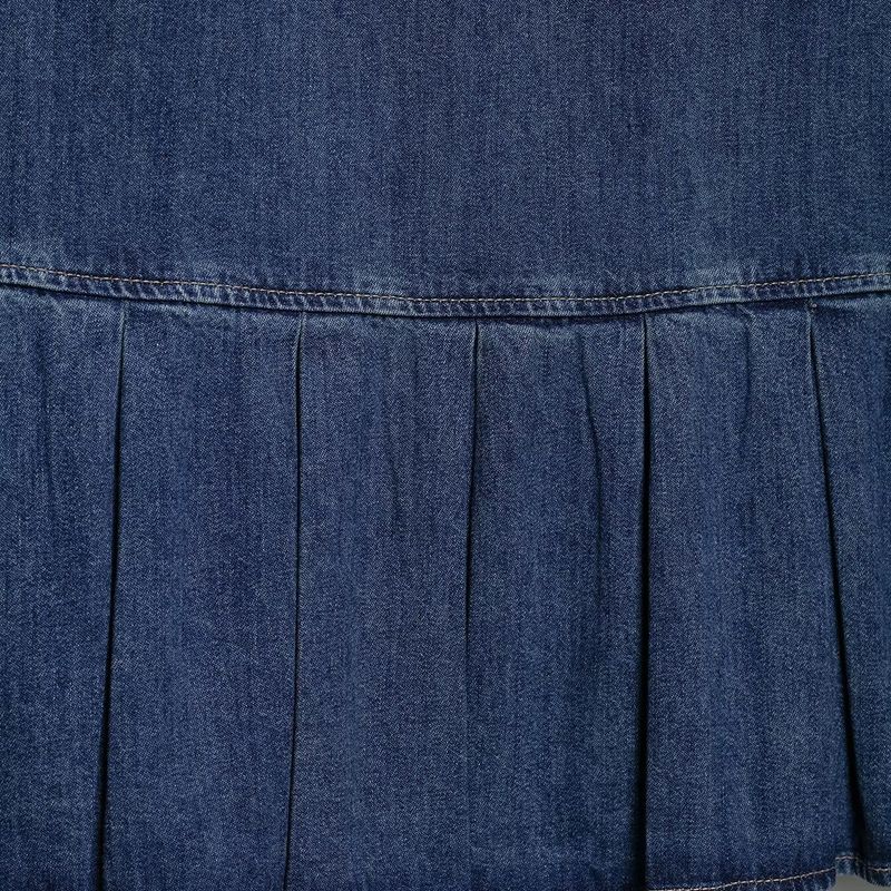 Kaslead New Arrival Women's Clothing Fashion Style Fashion Minimalist Wide Pleated Denim Dress 4365081 401