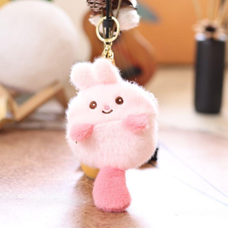Panda Capybara Plush Keychain Animal Pendant Soft Stuffed Doll Kids Toy Gift
