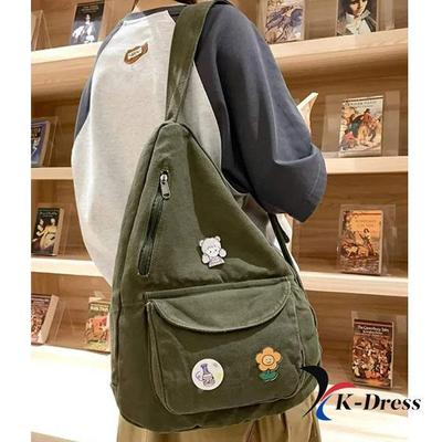 Vintage Canvas Sling Bag Backpack Crossbody Bag(3color)