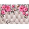 European Flowers 3d Wall Mural Modern Jewelry Pink Rose Flower Wall Mural Living Room Bedroom Home Decor