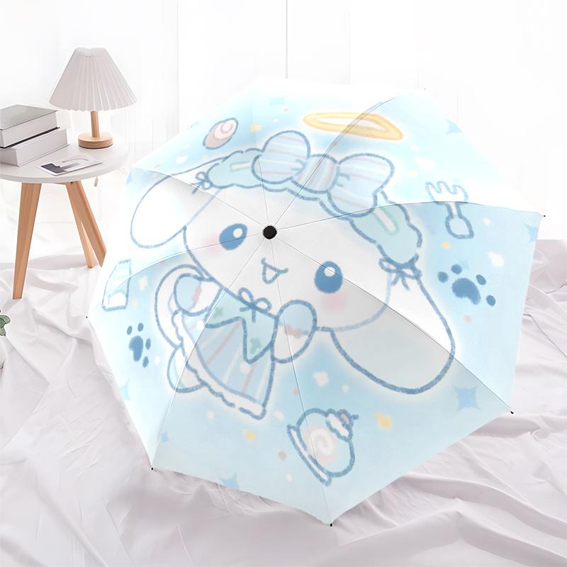 1pc My Melody Angelic Outdoor Umbrella - Automatic Opening/Closing, Foldable Design, Iron Frame, Festival Gift for Fans, Travelers, Everyday Use.Q082