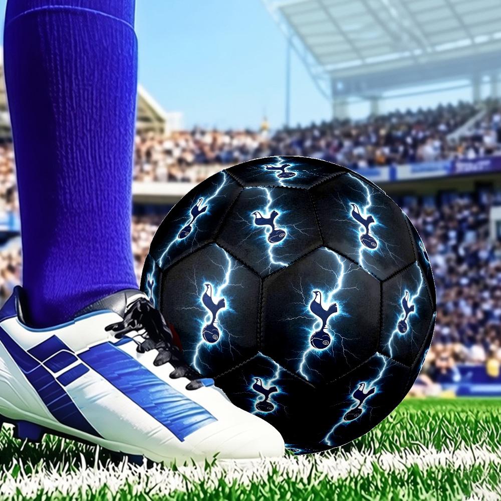 Tottenham F.C Size 5 Soccer Balls, Anti-Slip, Protective Football, Outdoor Sport, Practice Games, Birthdays Gift Suitable for Fan