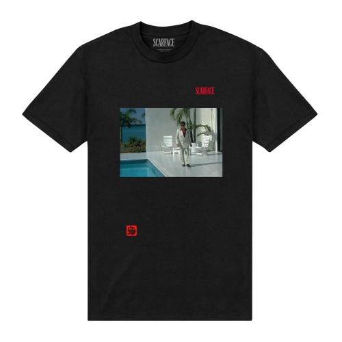 Scarface Unisex Adult Pool Scene Tony Montana T-Shirt