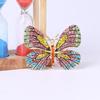 Rhinestone Butterfly Brooches for Women Unisex Enamel Insect Pins Banquet Party Backpack Gifts Jewelry Accessories