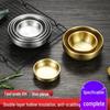 ZISIZ Gold 304 Stainless Steel Double-Layer Bowl