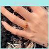 Exquisite Antique Style Enamel Iris Flower Zircon And Ruby Ring For Women
