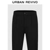UR Men's 3D Pleated Plus Velvet Tapered Pants
