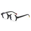 25 Cross-Border Italian Brand Color Matching Irregular Frame Hip-Hop Trend Decorative Frame Glasses Frame
