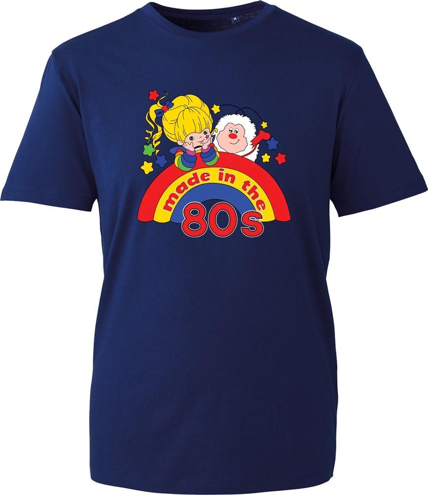 Made In The 80s Unisexs T Shirt Novelty Rainbow Brite Top Ladies Retro Gift Tee S