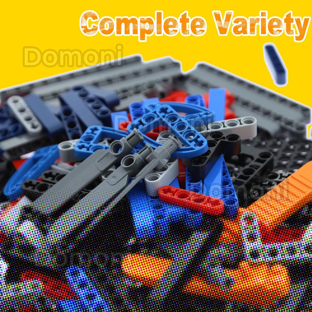 Domoni Technical Beam Frame Thin Axle Lift Arm Set for Lego Kits 284 Pieces Robot Helicopter Propeller Moc Supplementary Blocks Set