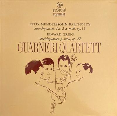 LP Record GUARNERI QUARTET, FELIX MENDELSSOHN - Streichquartett Nr. 2 A-moll, Op. 1 LSC2948 RCA Red Seal Germany Classical Used