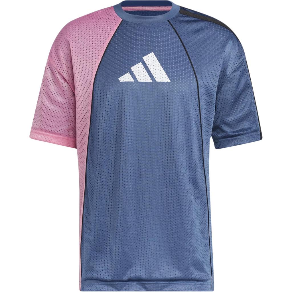 adidas Color Block Drop Shoulder Round Neck Short Sleeve T-Shirt Men Tops Multicolor HG2632