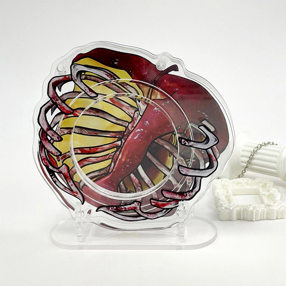 New 58/75MM Acrylic Photo Frame Badge Protection Photo Frame Gothic Style and Snake Badge Decoration Storage Display Frame