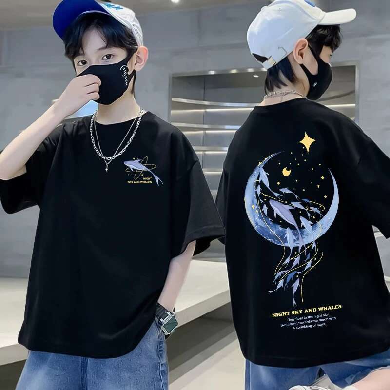Boys  T-shirt Cool Graffiti Printed Girls  T-shirt 150