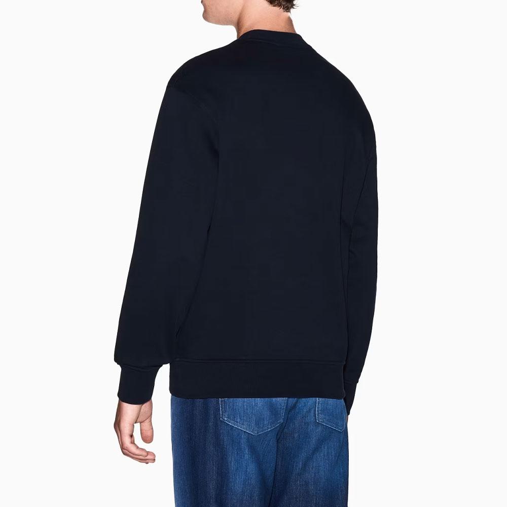 Armani Exchange FW25 Round Neck Pullover Letter Print Sweatshirt Men sweatshirt XM001284-AF20934-UB101