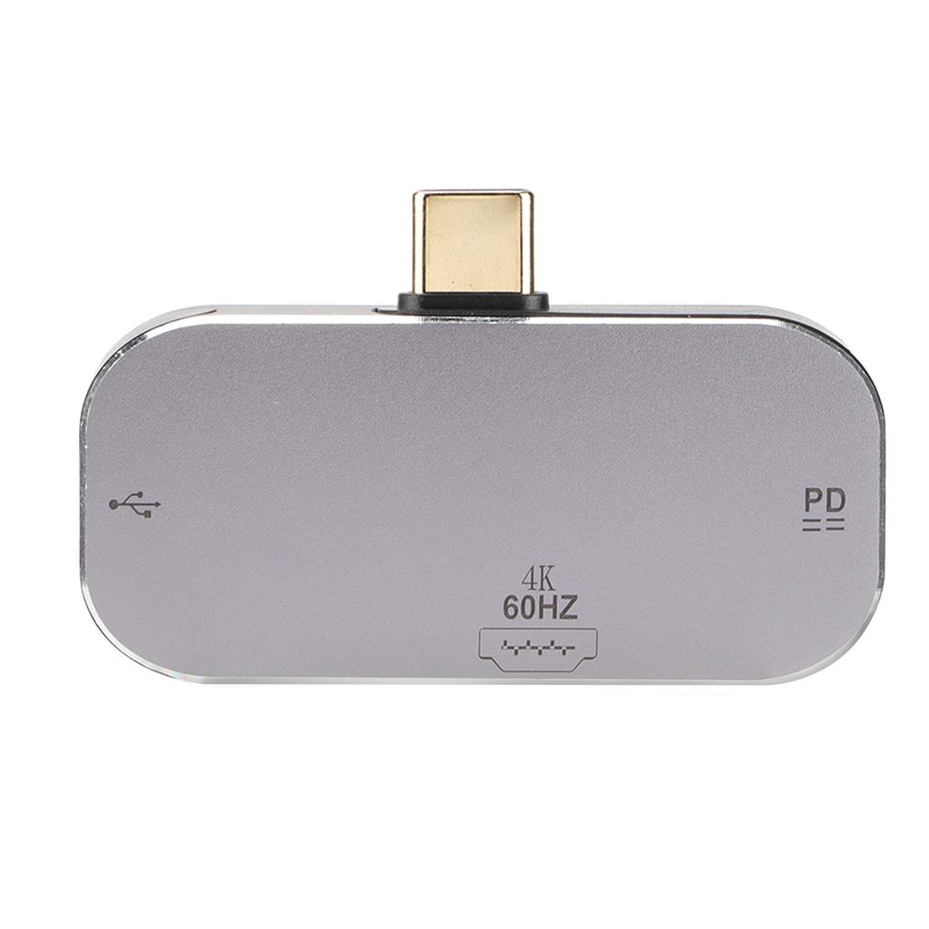 USB C Hub 3 in 1 Type C Male to HD Multimedia Interface 2 Type C Female Docking Station for Windows for Android for OS X