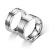 Elegant Titanium Steel Men’s and Couple Plain Band Ring - Non-fading, Popular Design