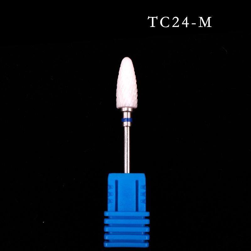 Ceramic Nail Grinding Head - Corn Bullet Rocket Shape for Electric Nail Grinder