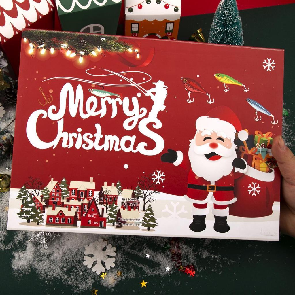 Creative Christmas Fishing Lure Set: Freshwater Trout, Bass & Salmon Hard Baits with Hooks