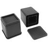 4pcs Stackable Furniture and Bed Risers Anti Slip Rubber Pad Lifts Up Riser for Sofa Bed Chair