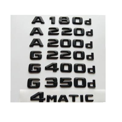 Matt Black Emblems for Mercedes Benz W176 W177 A160d A180d A200d A220d A250d W463 G200d G220d G320d G350d G400d G500d 4MATIC CDI