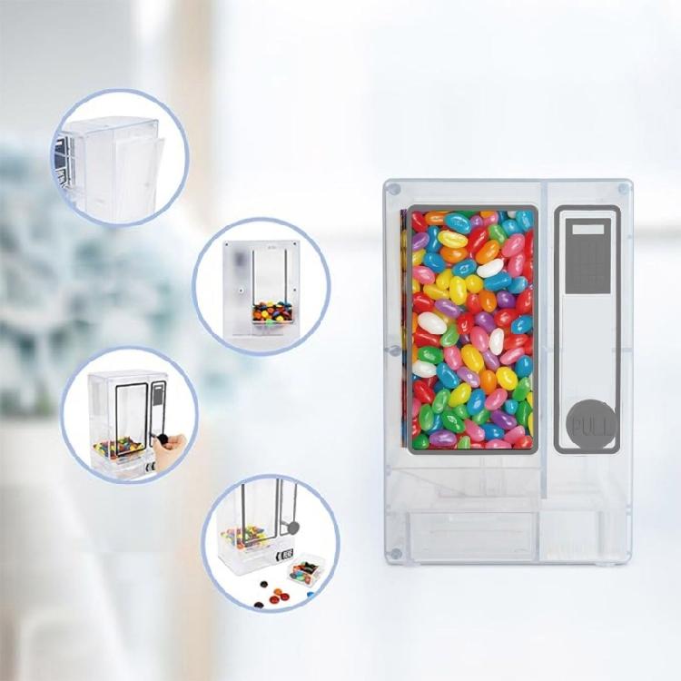 Large Capacity Candy Dispenser Sweet Treats Storage Box Kids Pulling Design Vending Machine Toy For Candy Organization