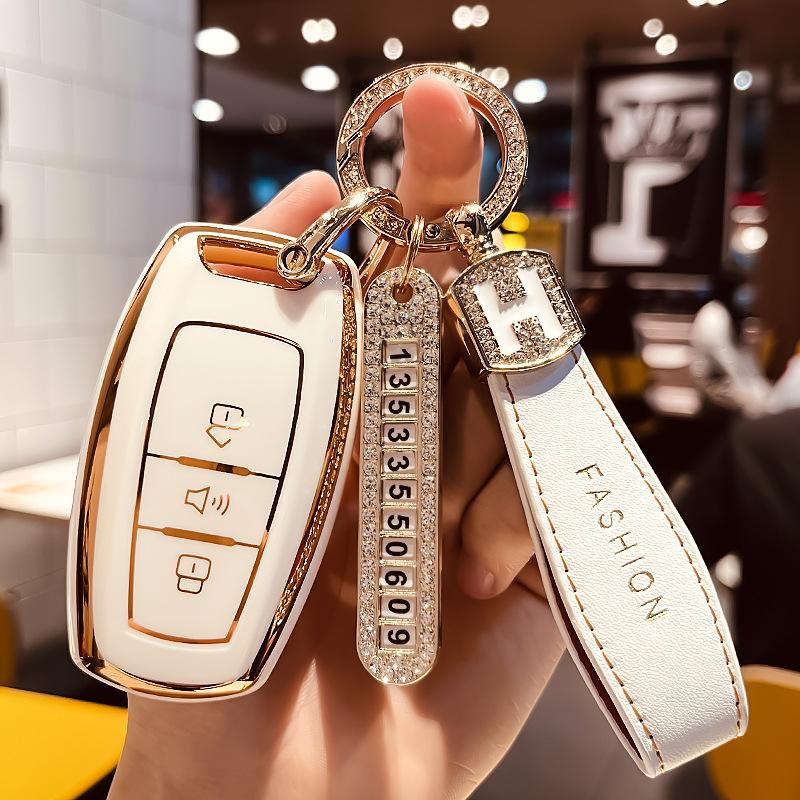 Great Wall HarvardH6CoupeSports Version Key Cover Havalm6 H2 F5 h4Dedicated Buckle Car Key Case Shell