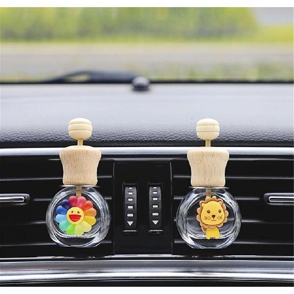 Flacone Profumo Auto Ciondolo Profumo da Appendere per Auto Fragranza Deodorante per Auto Flacone Diffusore Profumo Vuoto in Vetro Auto
