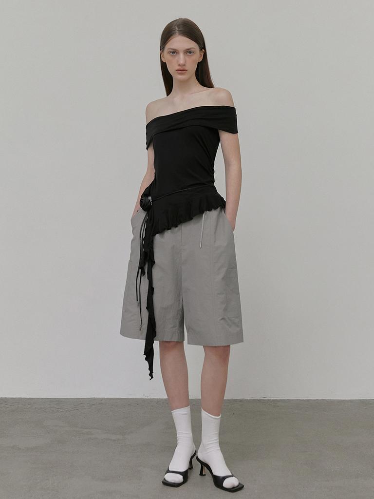 ETMON Midi Pocket Pants, Gray