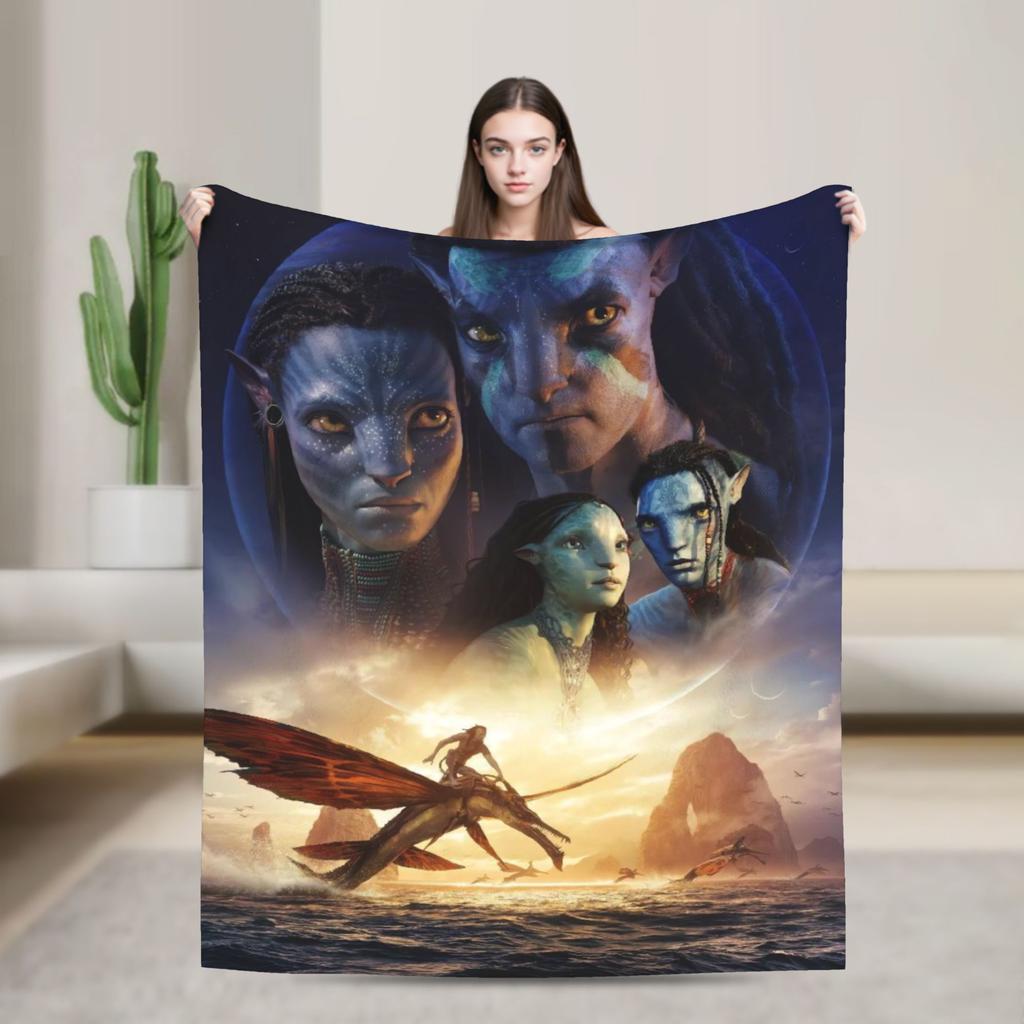 Films Avatar Blankets Quality Warm Soft Bedding Throws Winter Children Outdoor Street Trend Bedspread