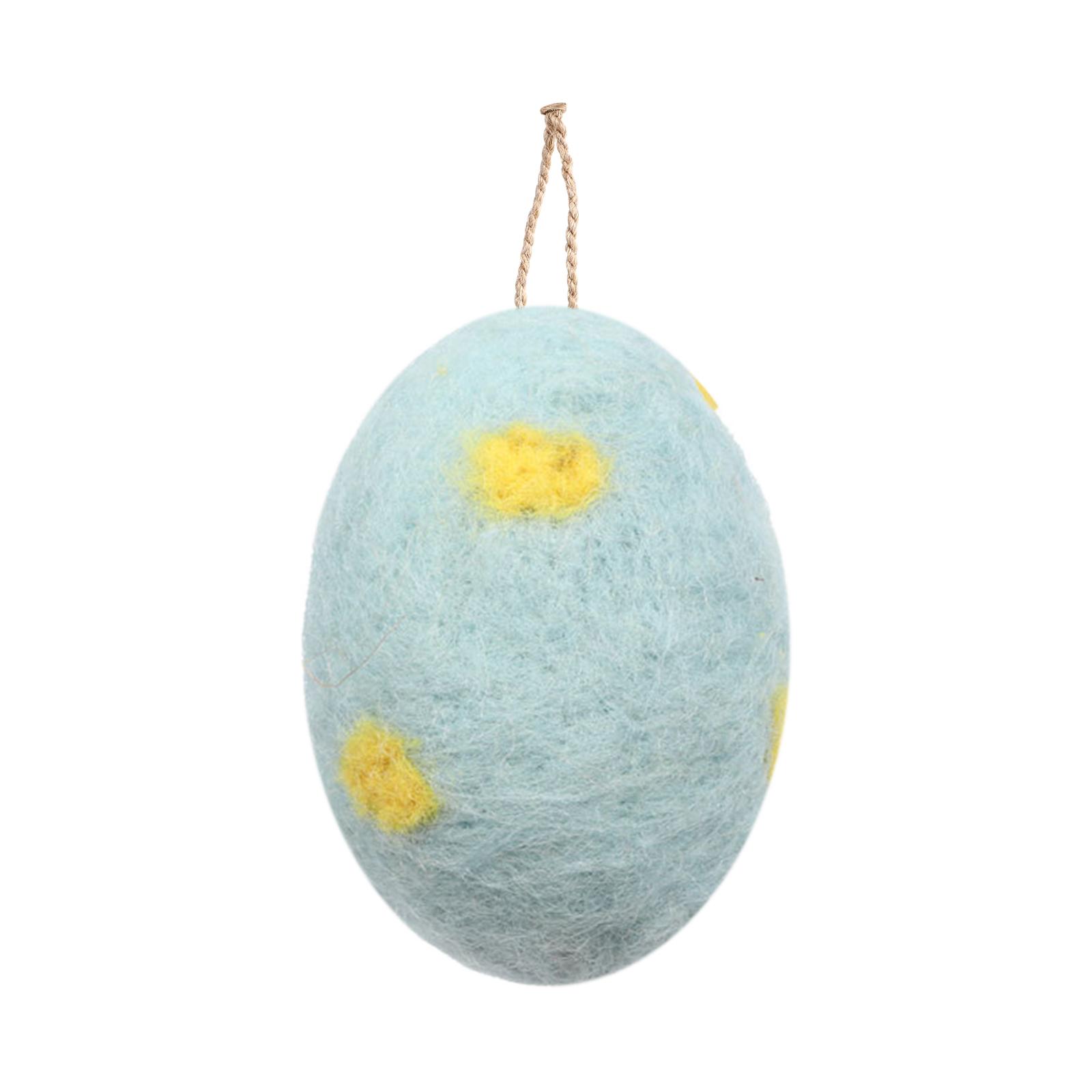 

Easter Egg Set, Simulated Wool Felts Foam Egg DIY Wreath Decoration Spotted Egg Doves Egg One Size