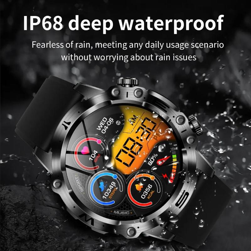 2025 New Smart Watch For Men Health Blood PressureBlood Oxygen Uric Acid Fitness Tracker Watches Bluetooth Call ECG Smartwatch