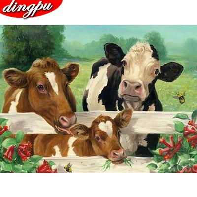 Diamond Embroidery 5D Cattle Animal Painting Cross Stitch Picture