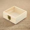 Personalizable Wooden Square Box Perfect for DIY Projects and Home Decor