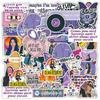 100 Pieces Olivia Graet Rodrigo Music Stickers For Laptop Skateboard Guitar